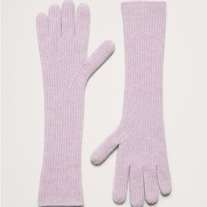GAP Soft Cashmere Lilac Knit Gloves